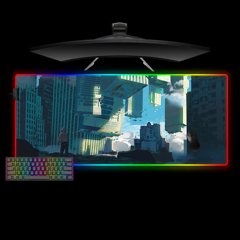 Jujutsu Kaisen City Design XXL Size RGB Gaming Mousepad, Computer Desk Mat