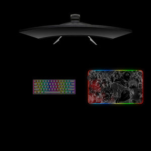Jujutsu Kaisen Drawing Design Medium Size RGB Lit Gaming Mouse Pad