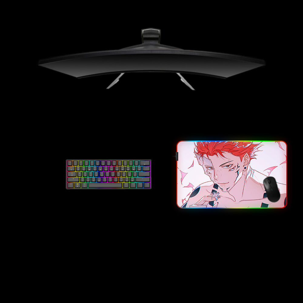 Sukuna Design Medium Size RGB Light Gamer Mouse Pad