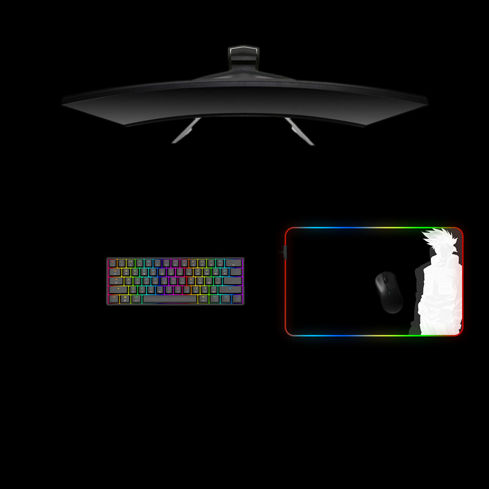 Kakashi Silhouette Design M Size RGB Mousepad