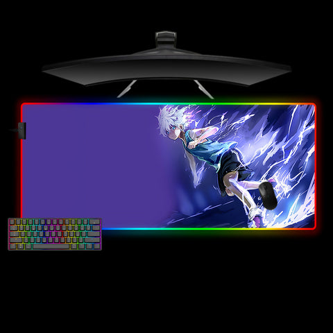 Killua Zoldyck Design XXL Size RGB Illuminated Gaming Mouse Pad