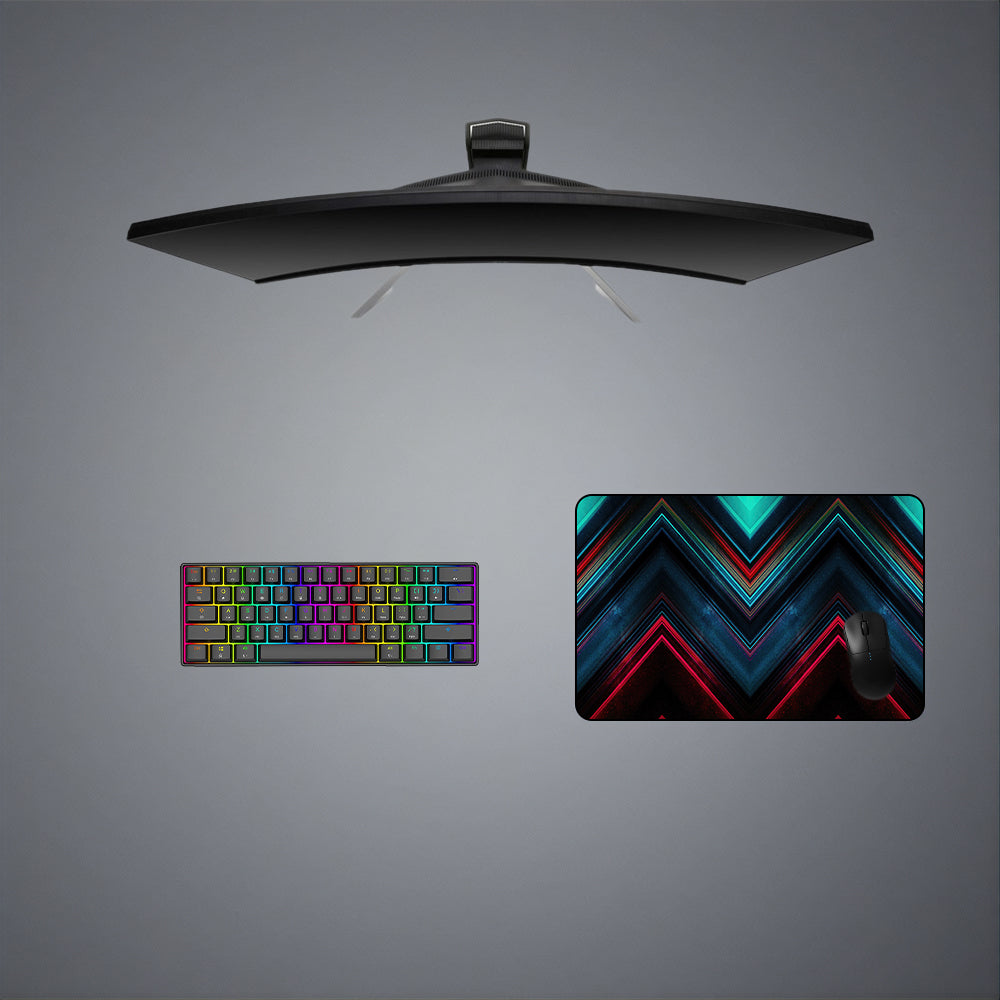 Layered Triangle Design Medium Size Gaming Mouse Pad
