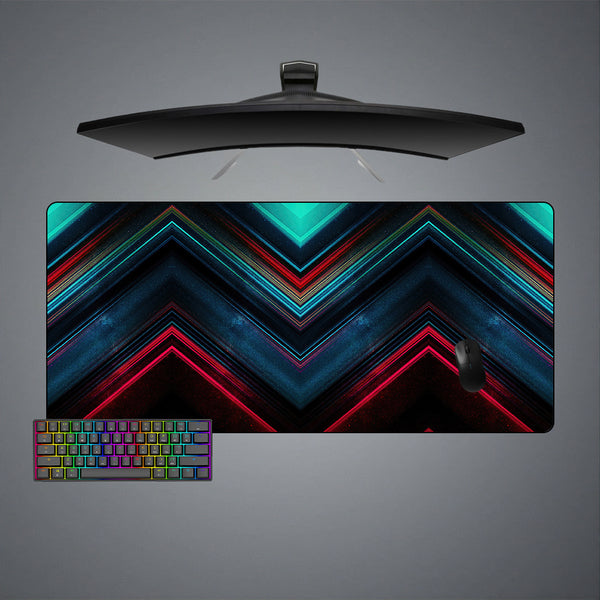 Layered Triangle Design XXL Size Gaming Mouse Pad