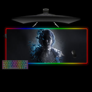 Lies of P Sophia Design XL Size RGB Light Gamer Mouse Pad, Computer Desk Mat