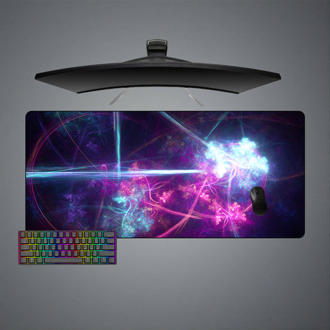 Light Show Abstract Design XL Size Gamer Mouse Pad, Computer Desk Mat
