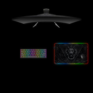 Lion Door Design M Size RGB Gamer Mouse Pad