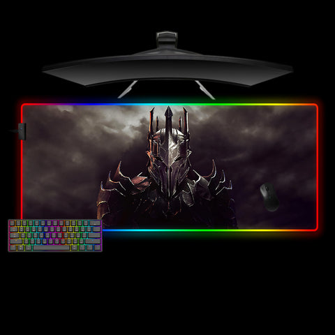 Lord of The Rings Sauron Design XXL Size RGB Lit Gamer Mouse Pad, Computer Desk Mat