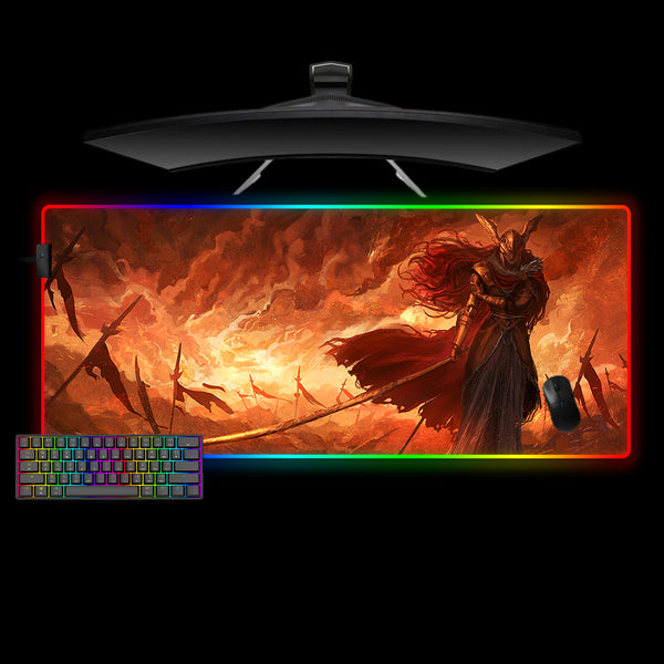 Malenia Blade of Miquella Design XL Size RGB Lit Gaming Mouse Pad