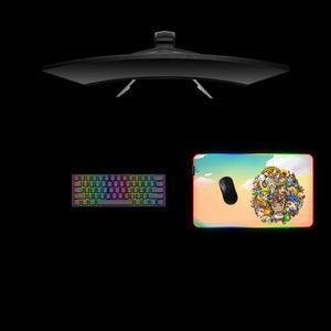 MapleStory Design Medium Size RGB Lighting Gamer Mouse Pad