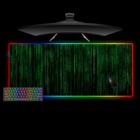 Matrix Code Design XL Size Gaming RGB Mousepad
