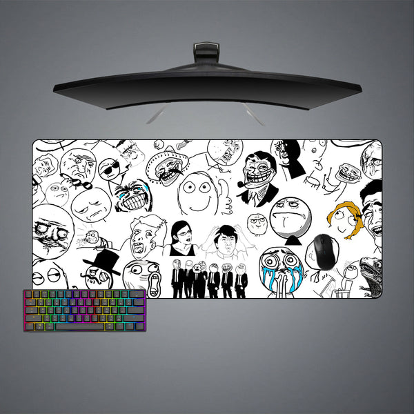 Meme Drawing Collection Design XXL Size Gamer Mousepad