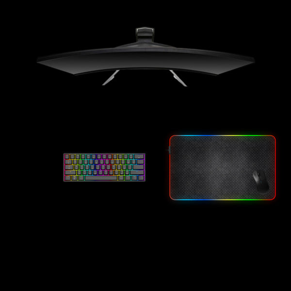 Metal Texture Design Medium Size RGB Lit Gaming Mouse Pad