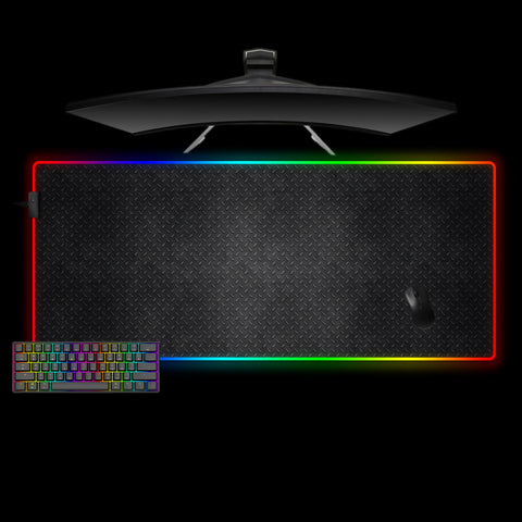 Metal Texture Design XL Size RGB Lit Gaming Mouse Pad