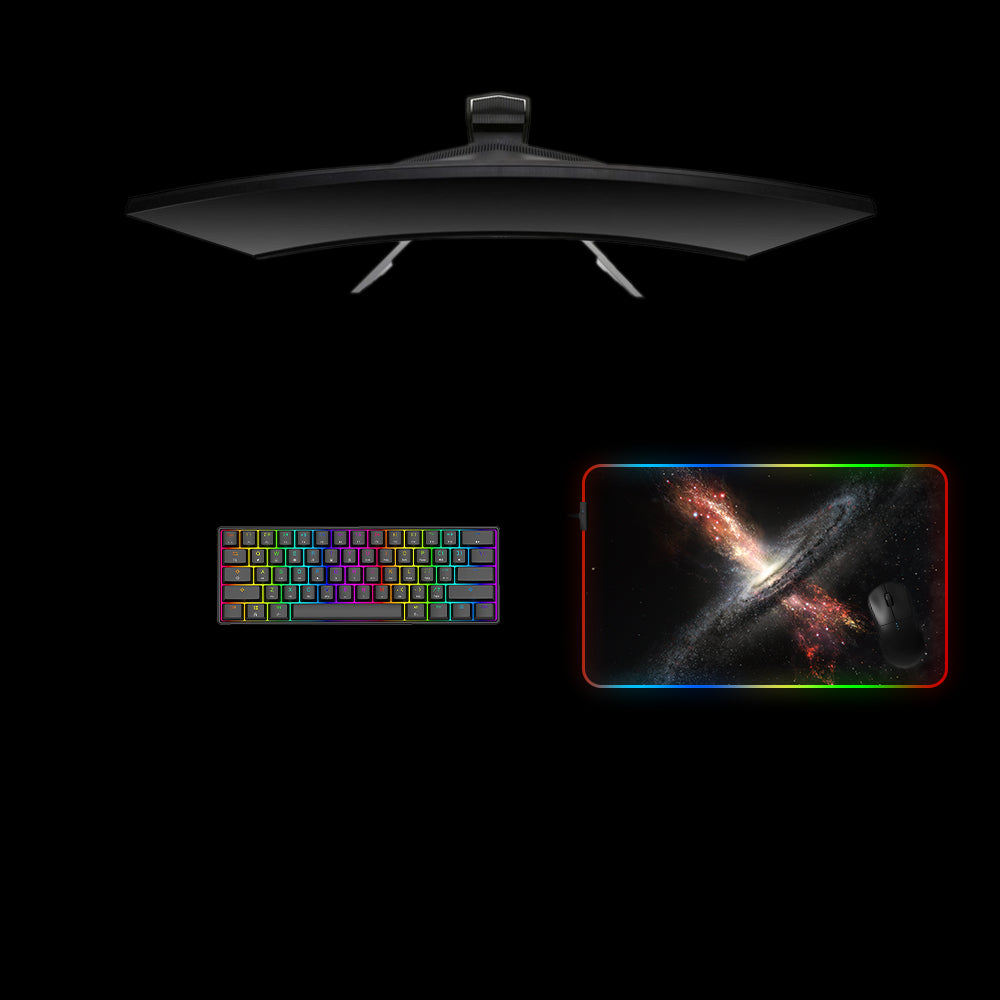 Milky Way Space Design Medium Size RGB Light Gaming Mouse Pad