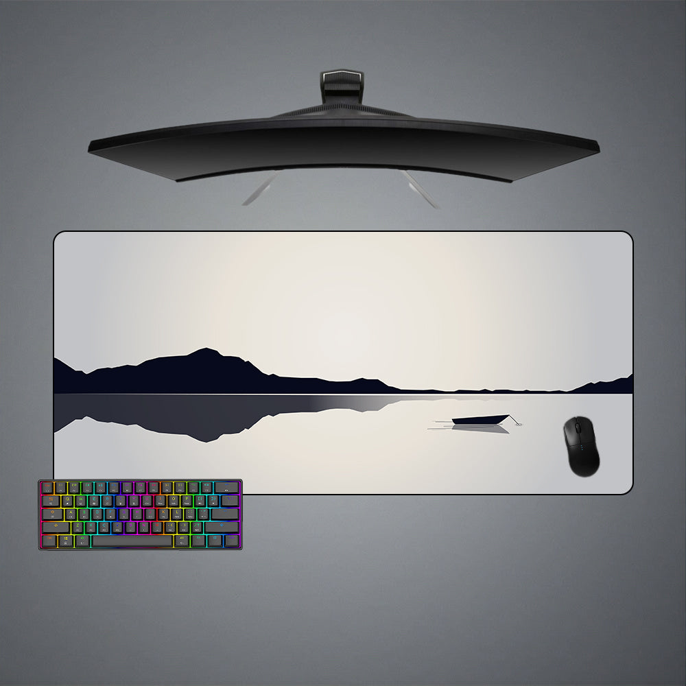 Minimalist Lake Design XXL Size Gaming Mouse Pad