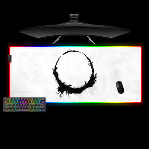 Monochrome Sign Design XXL Size RGB Lit Gaming Mouse Pad