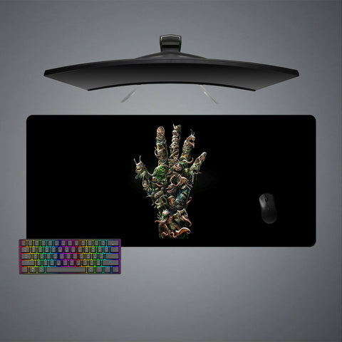 Monster Hand Design XL Size Gamer Mouse Pad, Computer Desk Mat