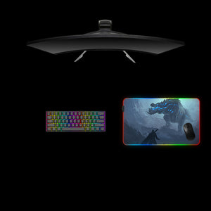 Monster Hunter Deviljho Design Medium Size RGB Lit Gamer Mousepad