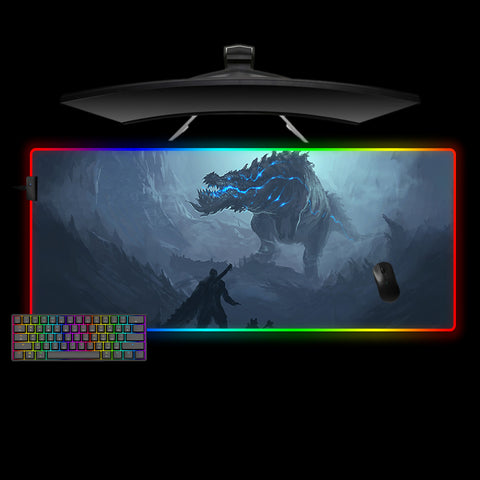 Monster Hunter Deviljho Design XXL Size RGB Lit Gamer Mousepad