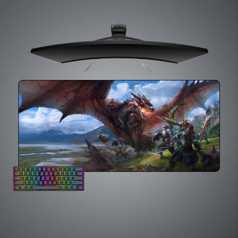 Rathalos Hunt Design XXL Size Gaming Mouse Pad