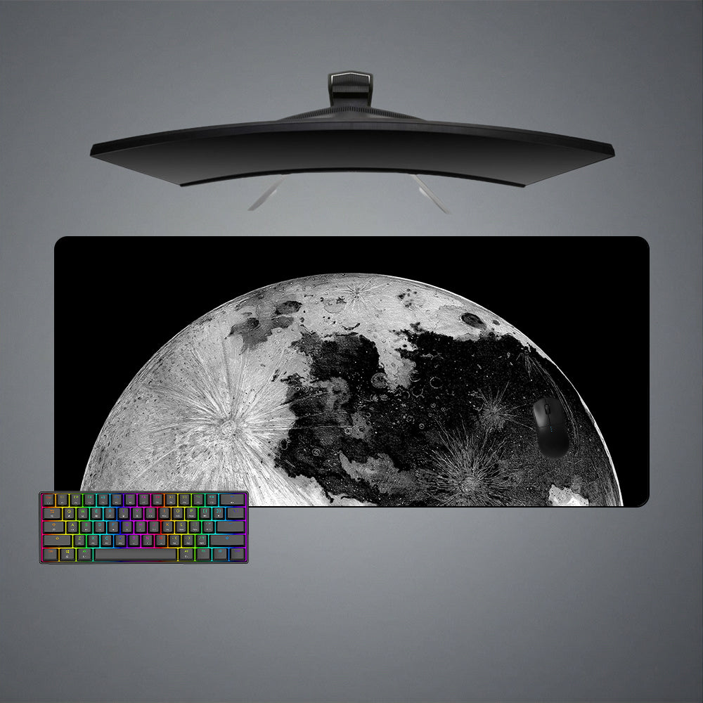 Moon Surface Design Large Size Gamer Mouse Pad
