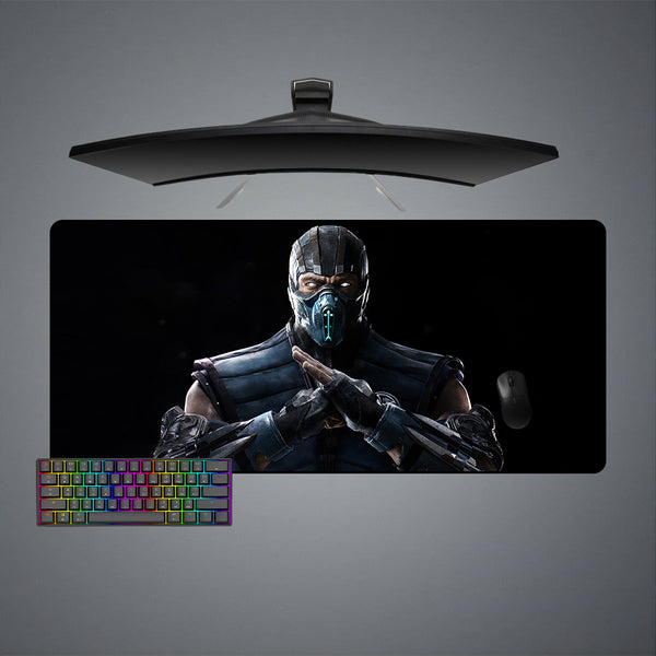 Mortal Kombat Sub-Zero Design XL Size Gaming Mouse Pad, Computer Desk Mat