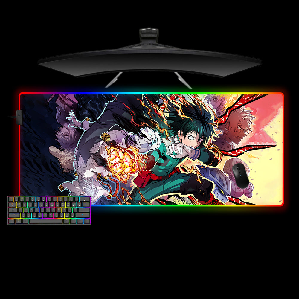 My Hero Academia Action Design XL Size RGB Gaming Mousepad