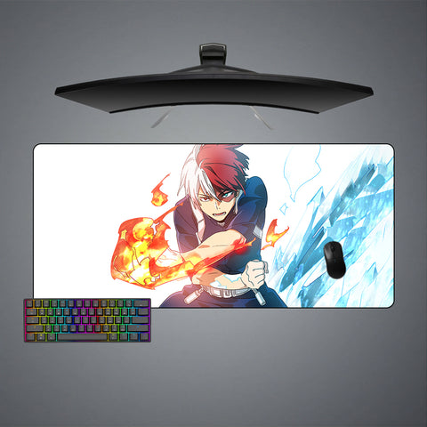 Todoroki Ice & Flame Design XXL Size Gamer Mouse Pad