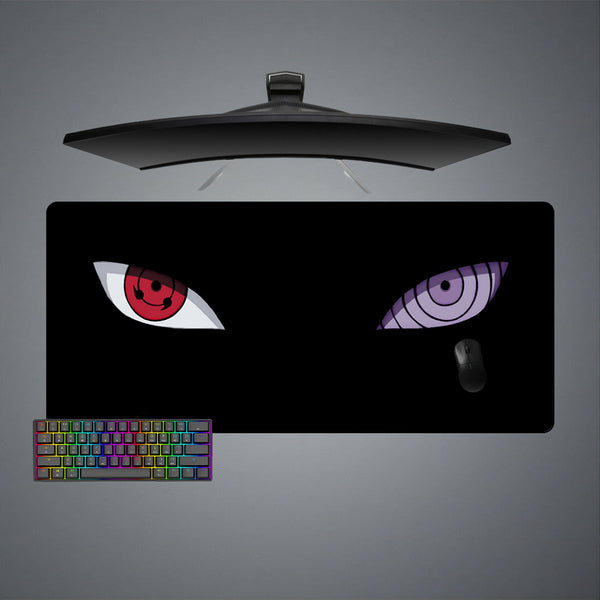 Naruto Eyes Design XL Size Gaming Mouse Pad, Computer Desk Mat