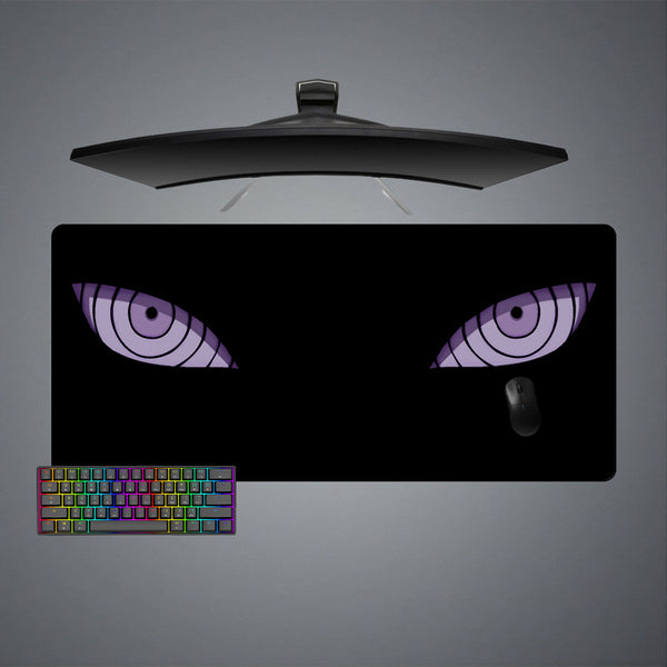 Naruto Rinnegan Eyes Design XL Size Gaming Mouse Pad, Computer Desk Mat