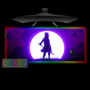 Naruto Sasuke Purple Design XXL Size RGB Lit Gaming Mouse Pad