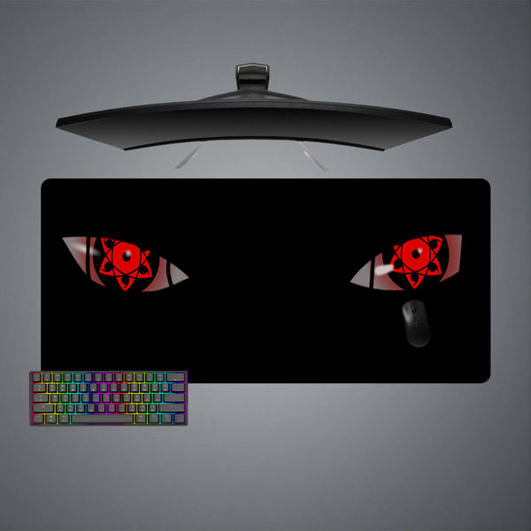 Naruto Sharingan Eyes Design XL Size Gaming Mouse Pad, Computer Desk Mat