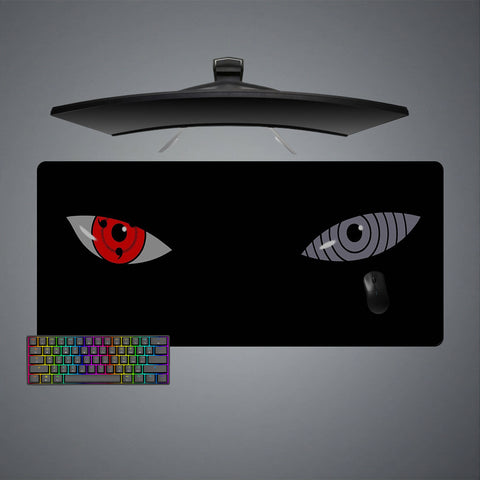 Naruto Sharingan & Rinnegan Design XL Size Gaming Mouse Pad, Computer Desk Mat