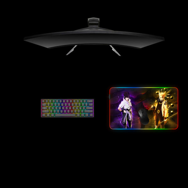 Naruto Uzumaki Design Medium Size RGB Backlit Gaming Mouse Pad, Computer Desk Mat