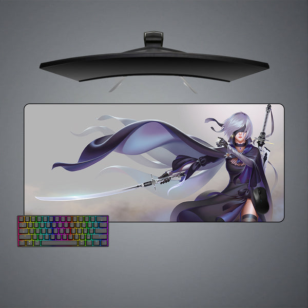 Nier 2B Sword Design XXL Size Gaming Mousepad, Computer Desk Mat