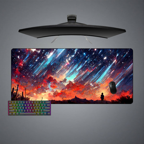 Night Sky Painting Design XXL Size Gaming Mouse Pad, Computer Desk Mat