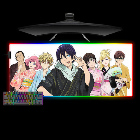Noragami Characters Design Large Size RGB Light Gaming Mouse Pad