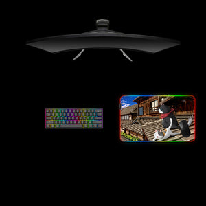 Nyan Koi Cats Design Medium Size RGB Lights Gaming Mouse Pad
