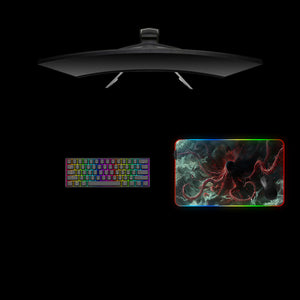 Octopus Monster Design Medium Size RGB Lit Gaming Mouse Pad