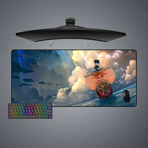 One Piece Boat Design XL Size Gaming Mouse Pad, Computer Desk Mat
