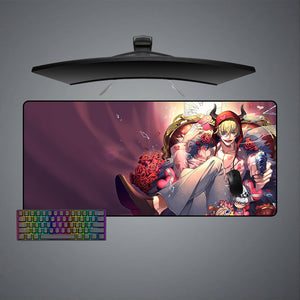 One Piece Donquixote Rosinante Design XL Size Gaming Mouse Pad, Computer Desk Mat