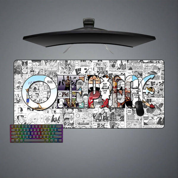 One Piece Pages Design XXL Size Gamer Mouse Pad