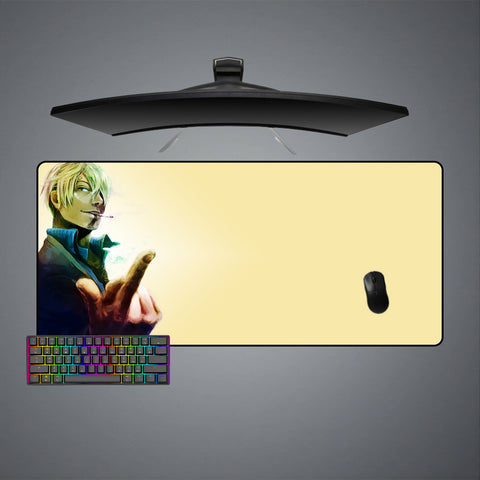 One Piece Sanji Design Large Size Gamer Mouse Pad, Computer Desk Mat