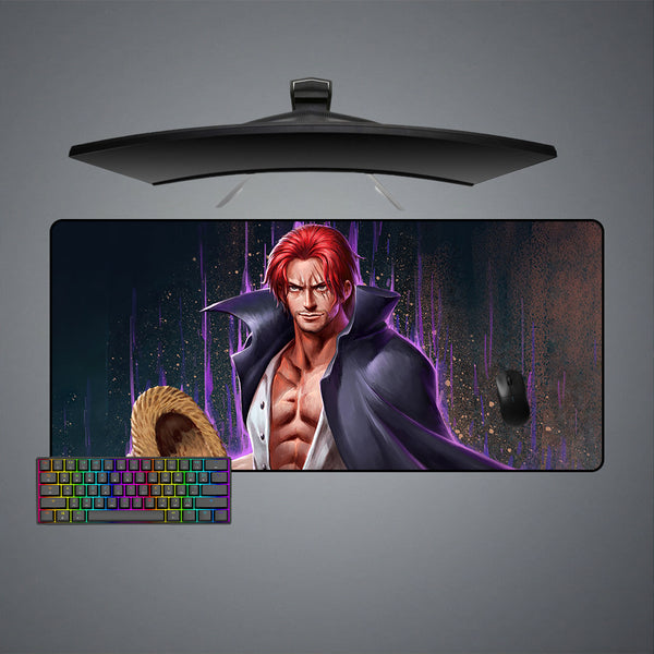 One Piece Shanks Design XL Size Gamer Mouse Pad, Computer Desk Mat