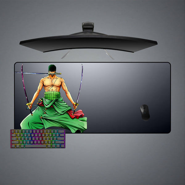 One Piece Zoro Design XL Size Gamer Mouse Pad, Computer Desk Mat