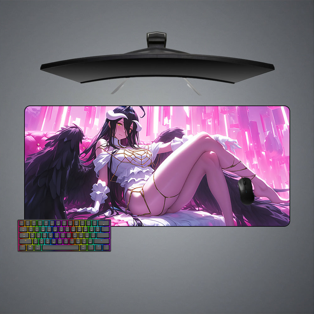 Overlord Albedo Pink Design XXL Size Gaming Mouse Pad