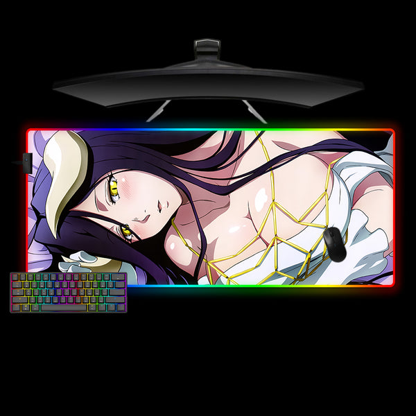 Albedo White Design XL Size RGB Light Gaming Mouse Pad