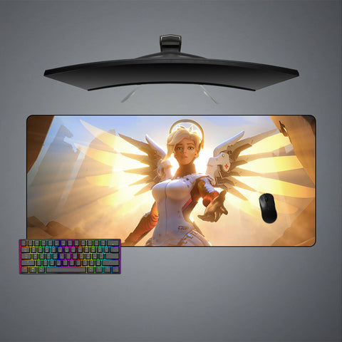 Mercy Support Design XXL Size Gaming Mouse Pad, Computer Desk Mat