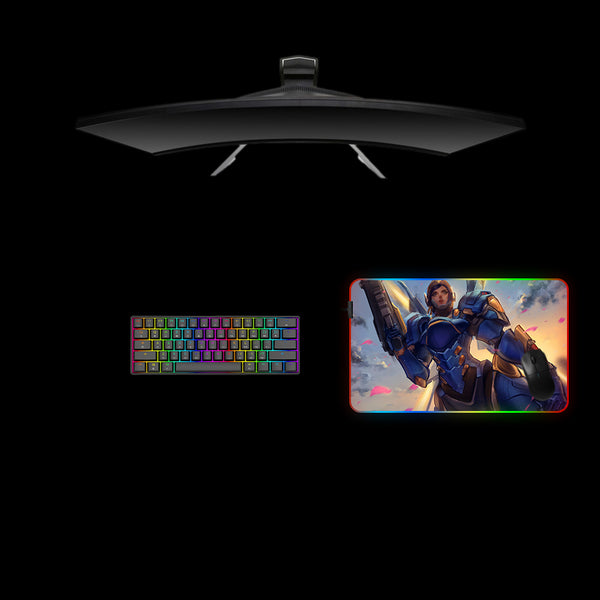 Overwatch Pharah Design Medium Size RGB Lighting Gaming Mouse Pad
