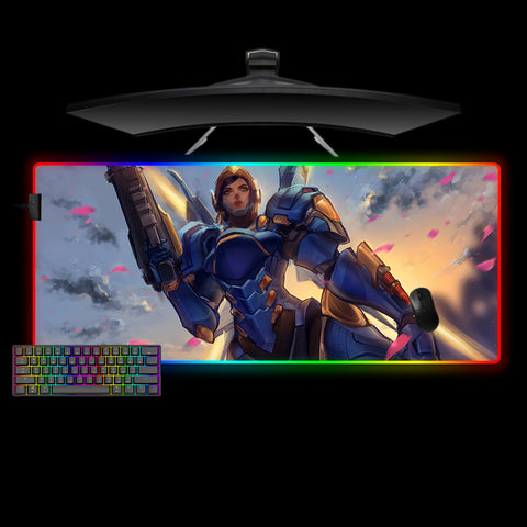 Overwatch Pharah Design XL Size RGB Lighting Gaming Mouse Pad